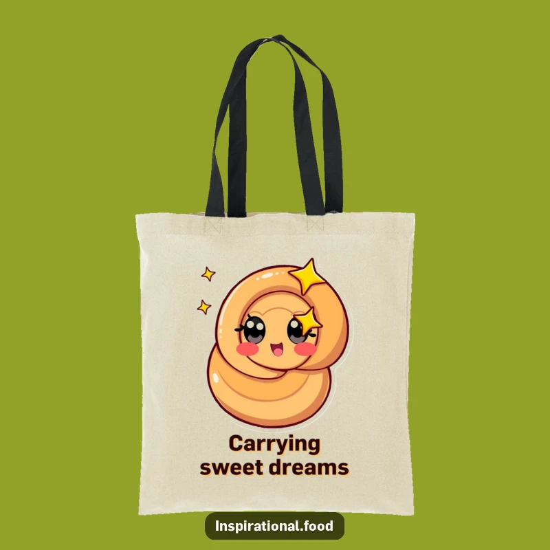 Funny Caramel Swirl Tote Bag: Carry Sweetness & Fun - Practical Gift
