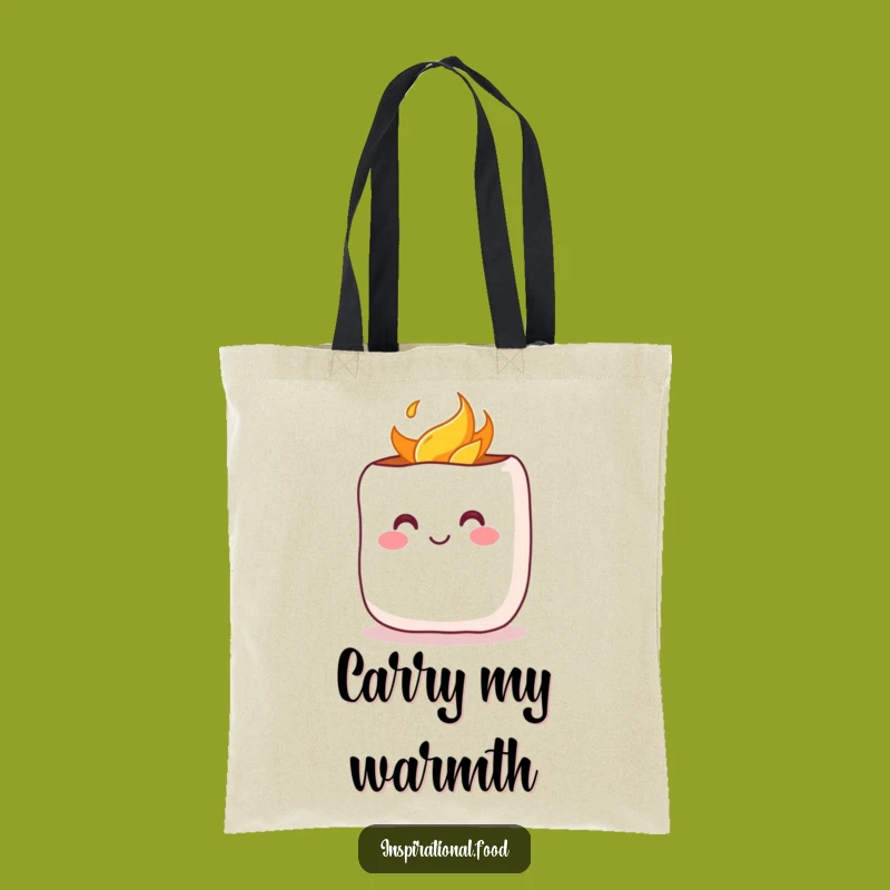 Funny Toasted Marshmallow Tote: Carry Your Warmth!